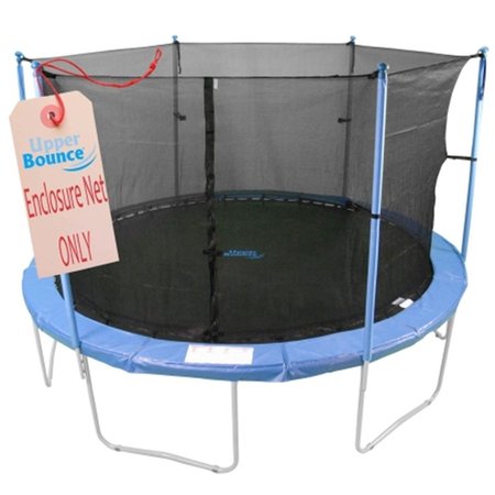 UPPER BOUNCE Upper Bounce UBNET-8-4-IS 8 ft. Trampoline Enclosure Safety Net Fits For 8 FT. UBNET-8-4-IS